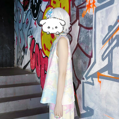Rainbow Universe RUX - Pastel Decora Tank Top Shorts Set set Rainbow Universe RUX