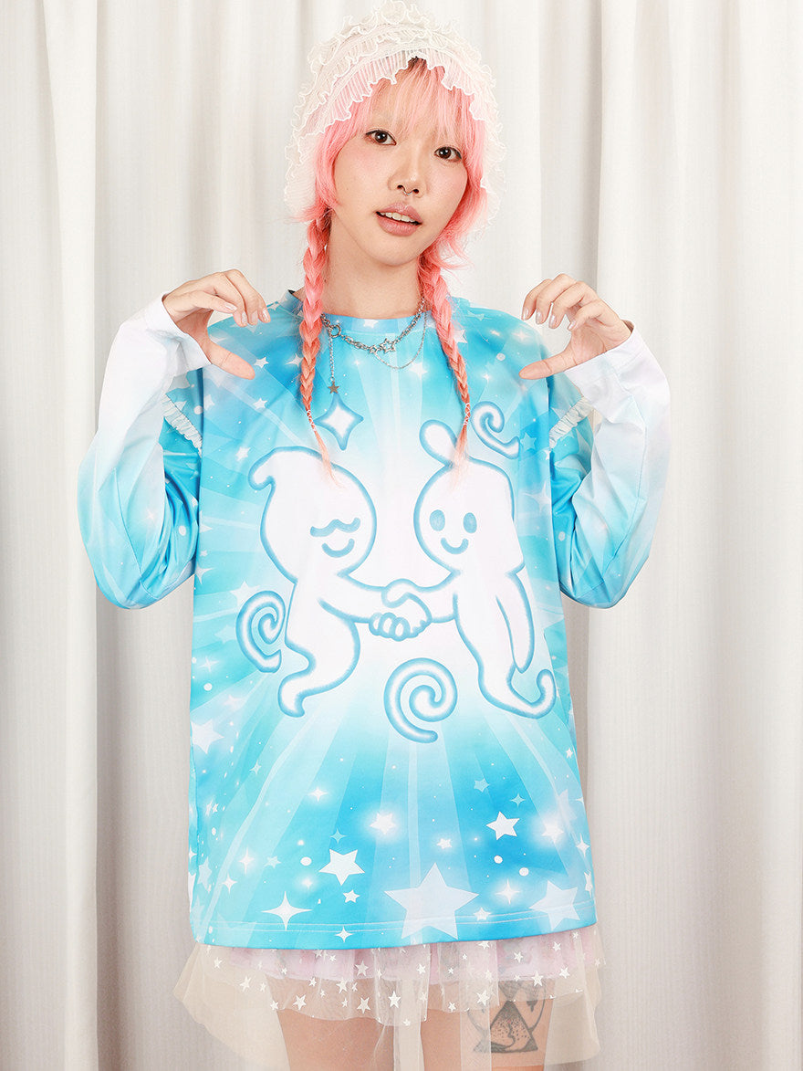 NIHON KIDS - Y2K Dreamcore Star Long Sleeve Tee shirt NIHON KIDS