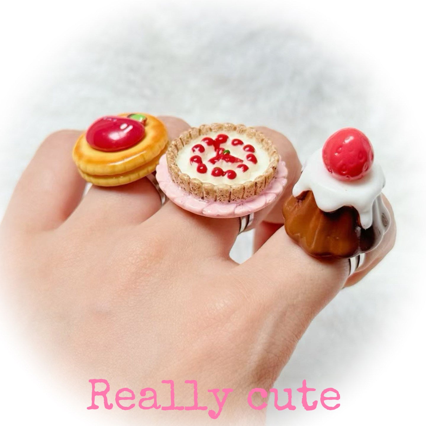 Sweet Dessert Adjustable Ring ring really cute