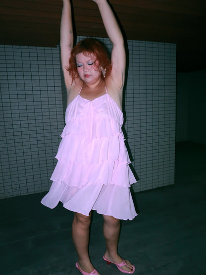Hot Nipples Club - Pink Chiffon Cake Dress dress Hot Nipples Club