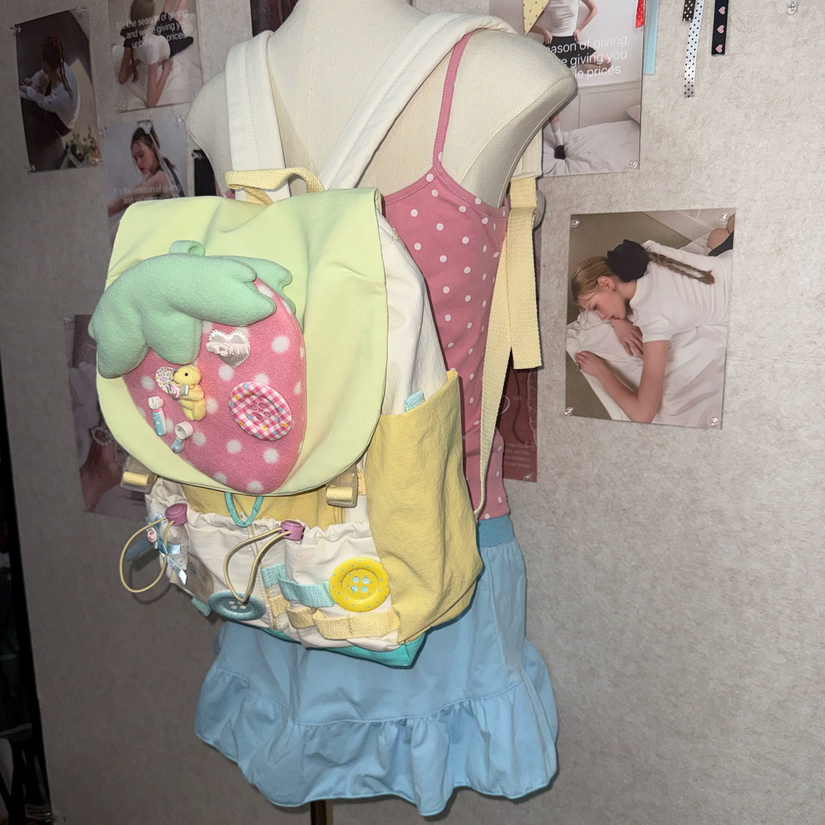 Hottie - Strawberry Plush Doll Backpack backpack Hottie