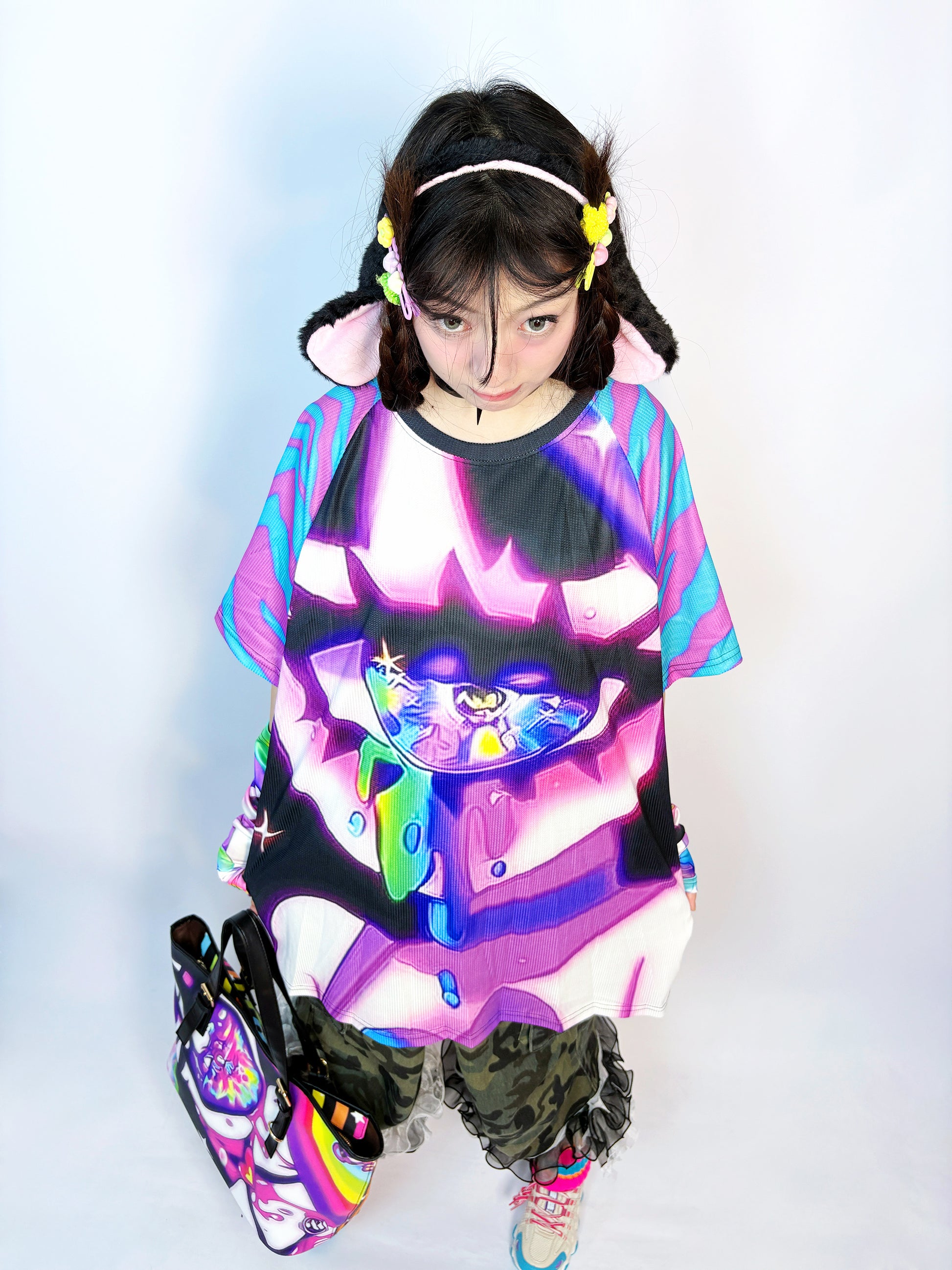 LEERROO - Decora Kei Y2K Spicy Loose T-Shirt shirt Leerroo