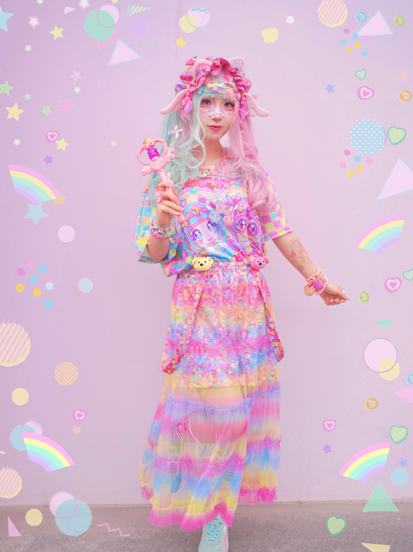 Dream Bubble - Pastel Gradient Sparkle Tulle Dress skirt Dream Bubble