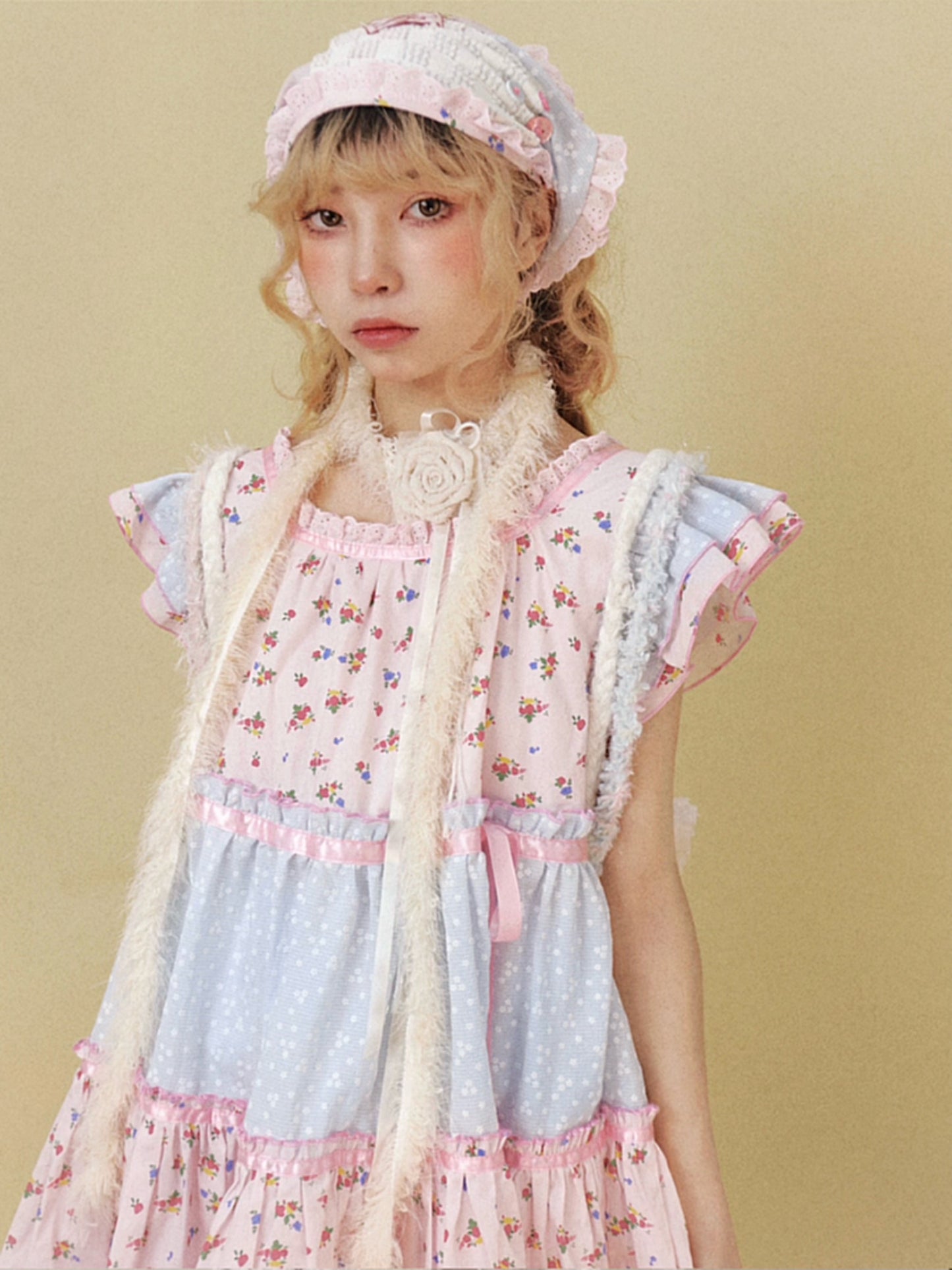 Disorder - Kawaii Lace Floral Vintage Headscarf Kerchief Disorder