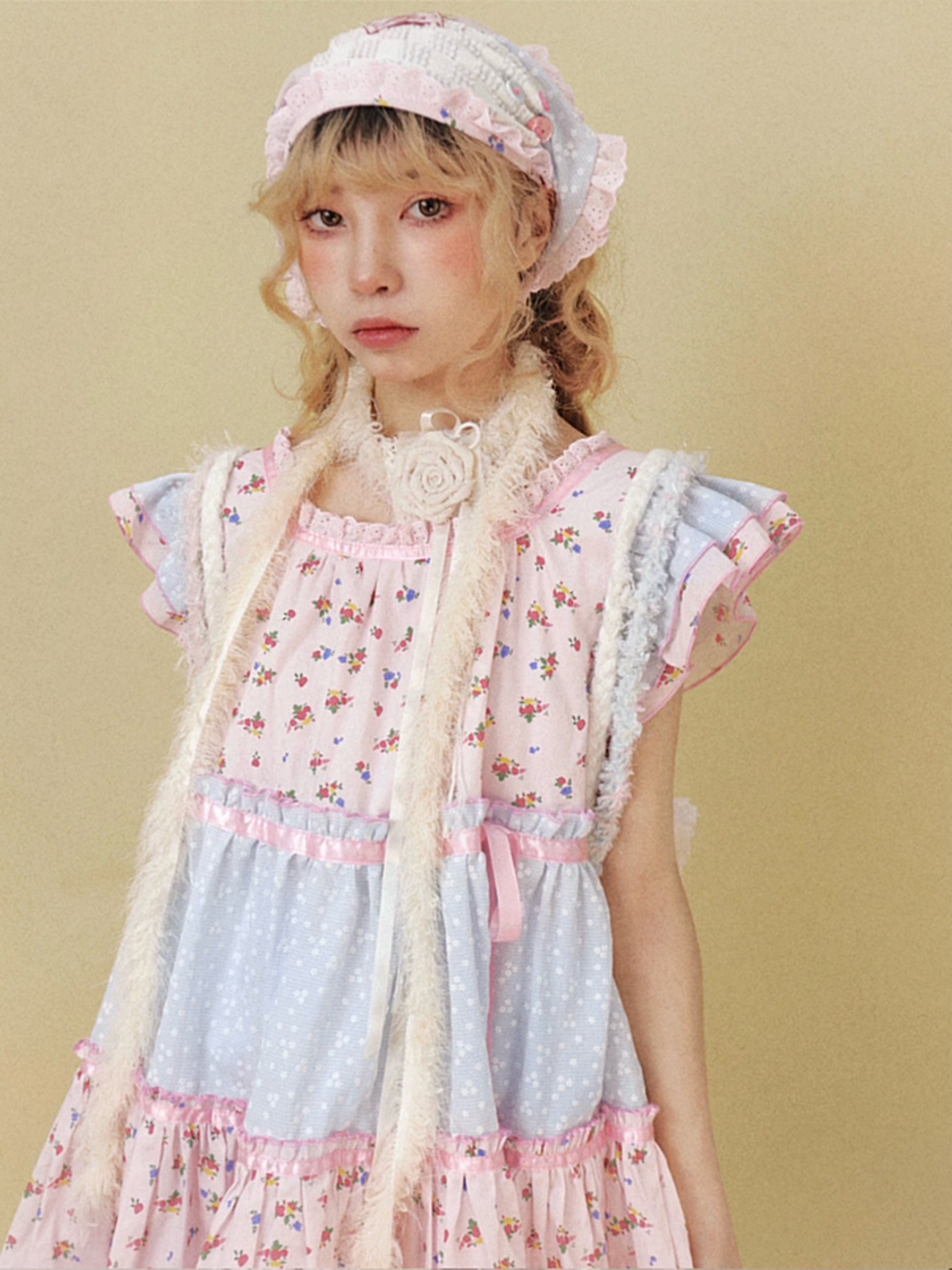 Disorder - Kawaii Lace Floral Vintage Headscarf Kerchief Disorder
