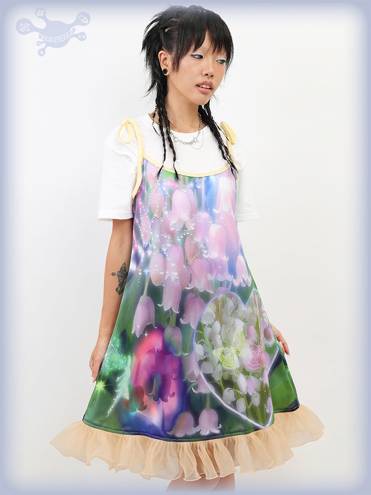 NIHON KIDS - DreamCore Fairy Slip Dress Floral Mesh dress NIHON KIDS