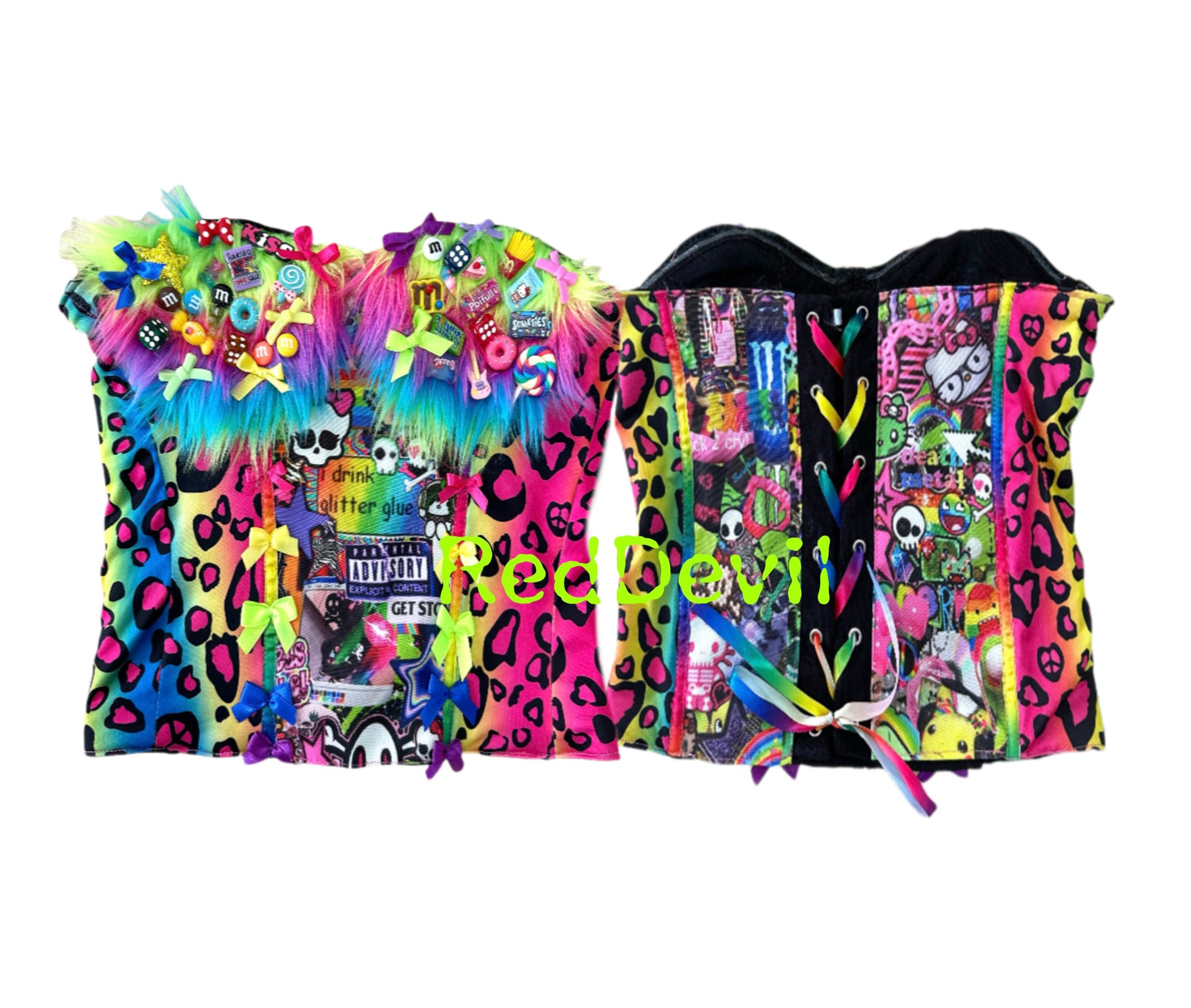 RedDevil - Decora Leopard Tube Top camisole Red Devil