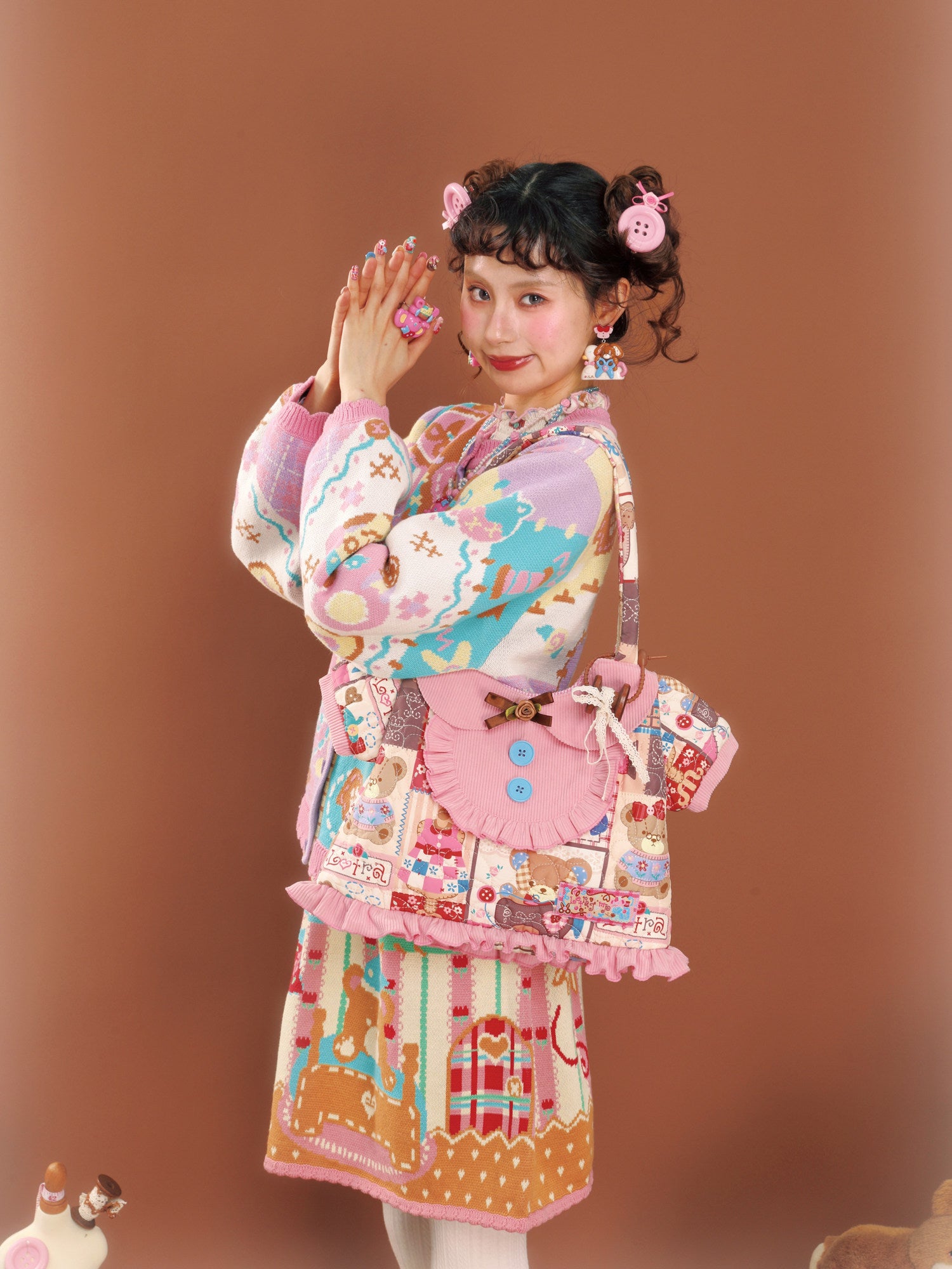 LutraJump - Kawaii Patchwork Quilted Bag bag Lutra Jump