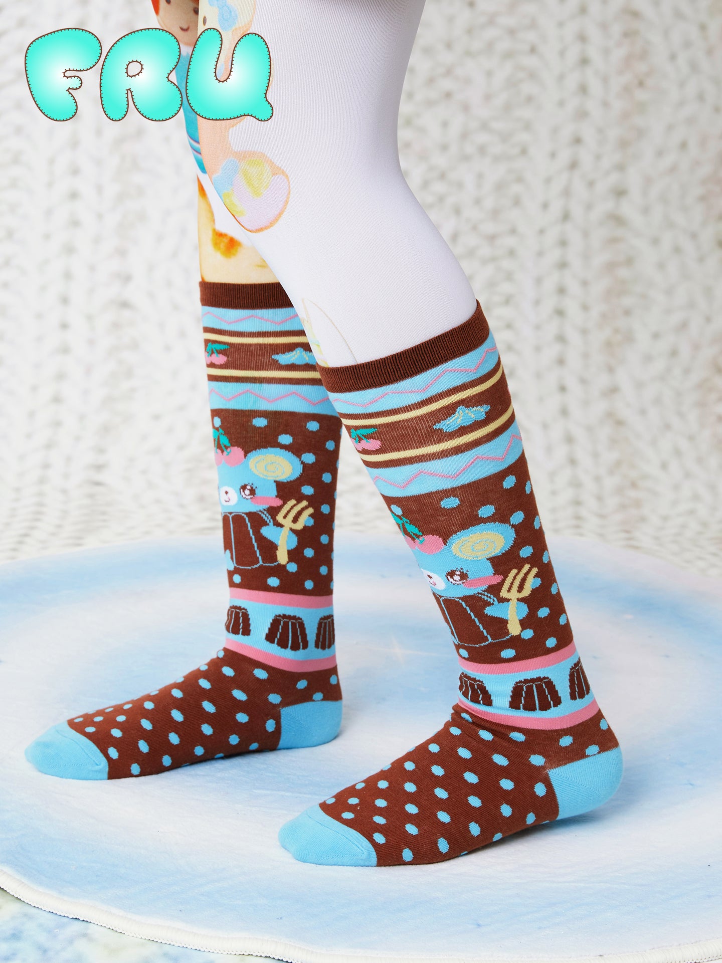 frufru - Kawaii Chocolate Bear Socks sock frufru