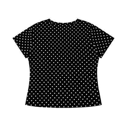 BlackBerry - Black Polka Dot Y2K Tee tshirt BlackBerry
