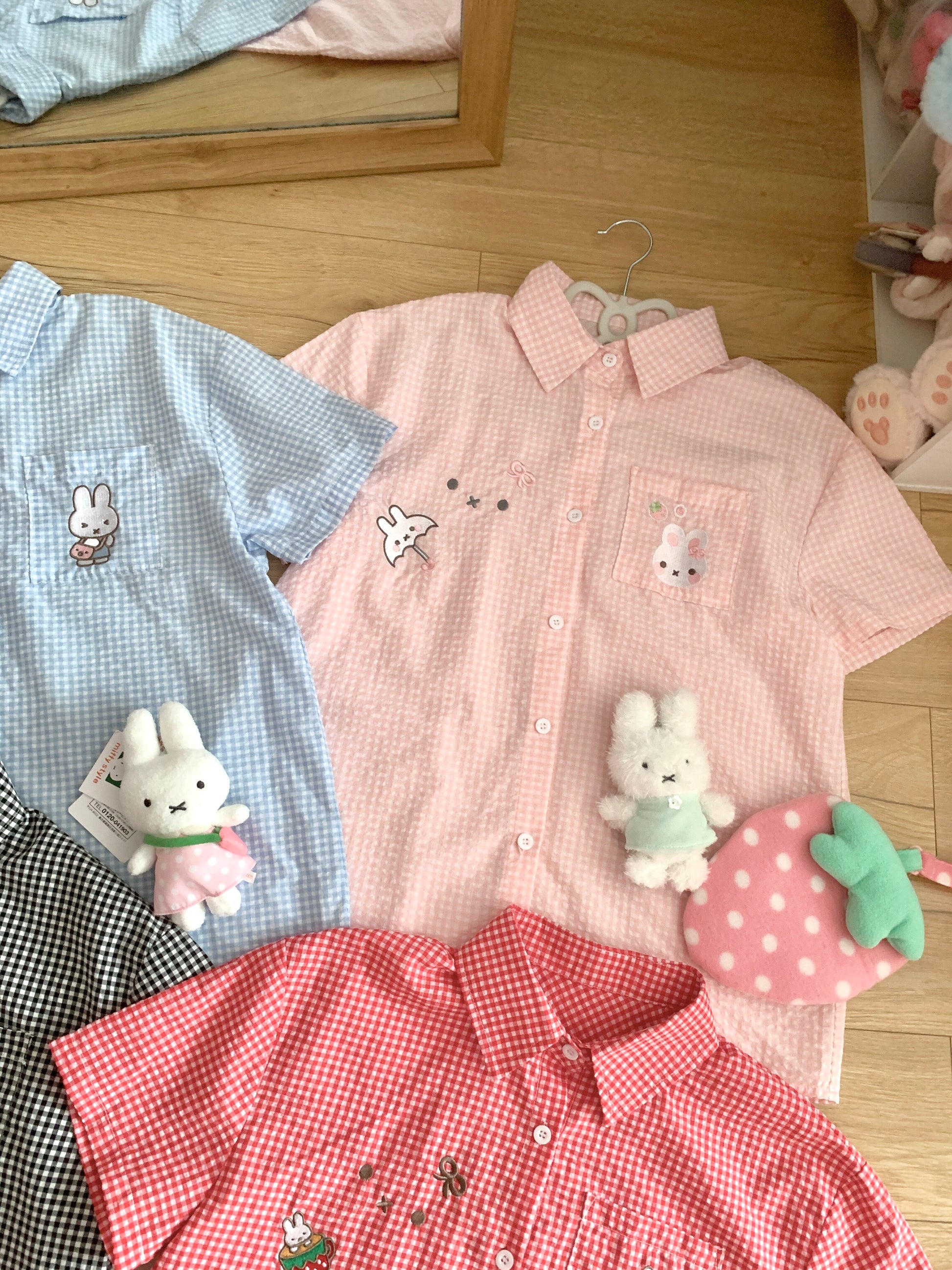Blurred Bear - Plaid Bunny Shirt shirt Blurred Bear
