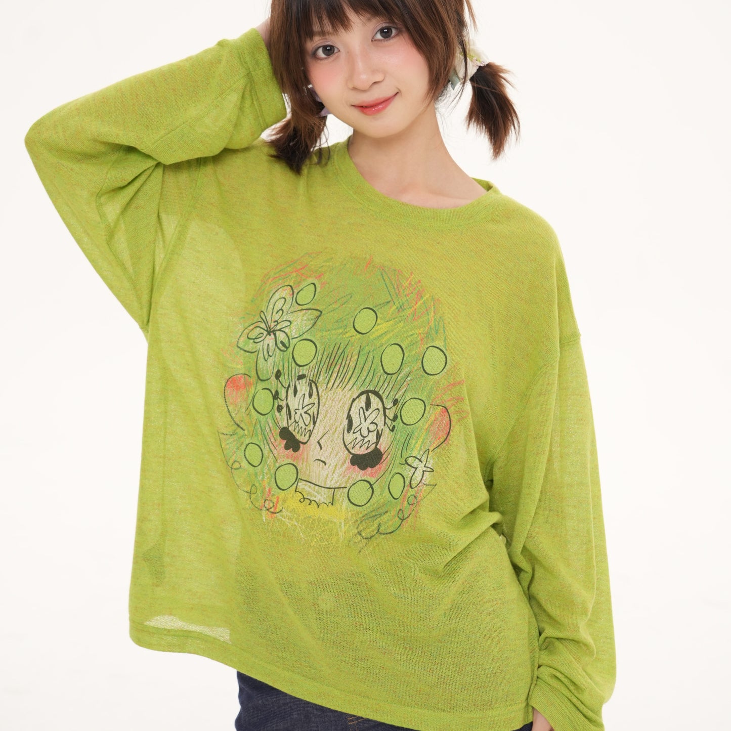 I'm Not a Jerk - Green Polka Sweatshirt shirt I‘m Not a Jerk