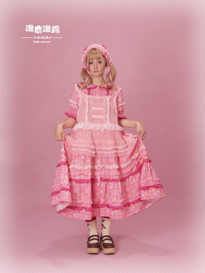LULULULU - Two-Tone Polka Dot Tulle Lolita Apron Overskirt overskirt LULULULU