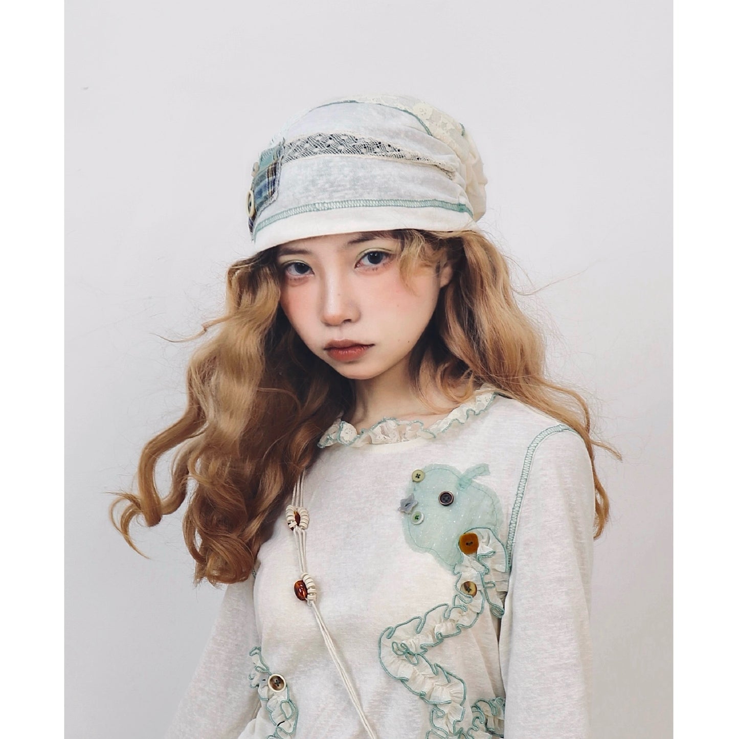 Disorder - Kawaii Patchwork Slouchy Beanie hat Disorder