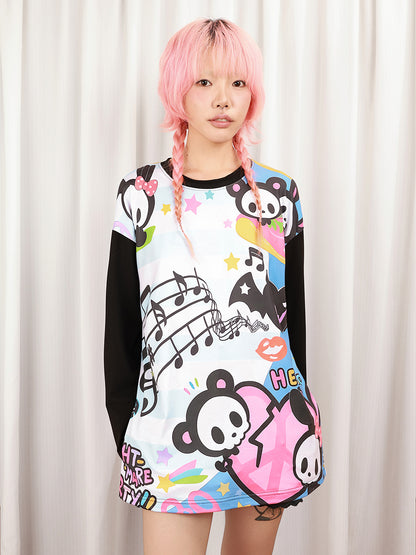 Nihon Kids - Emokid Skull Bunny Top shirt NIHON KIDS