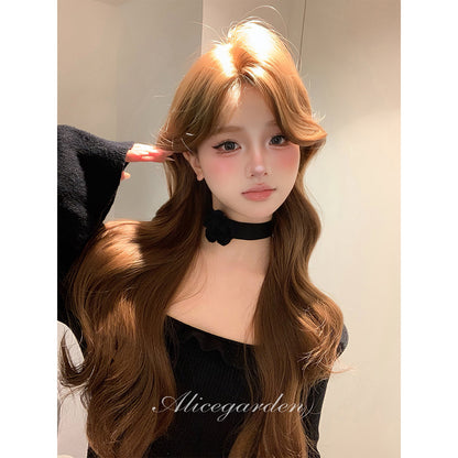 Alice Garden - Caramel Brown Long Curly Wig wig Alice Garden