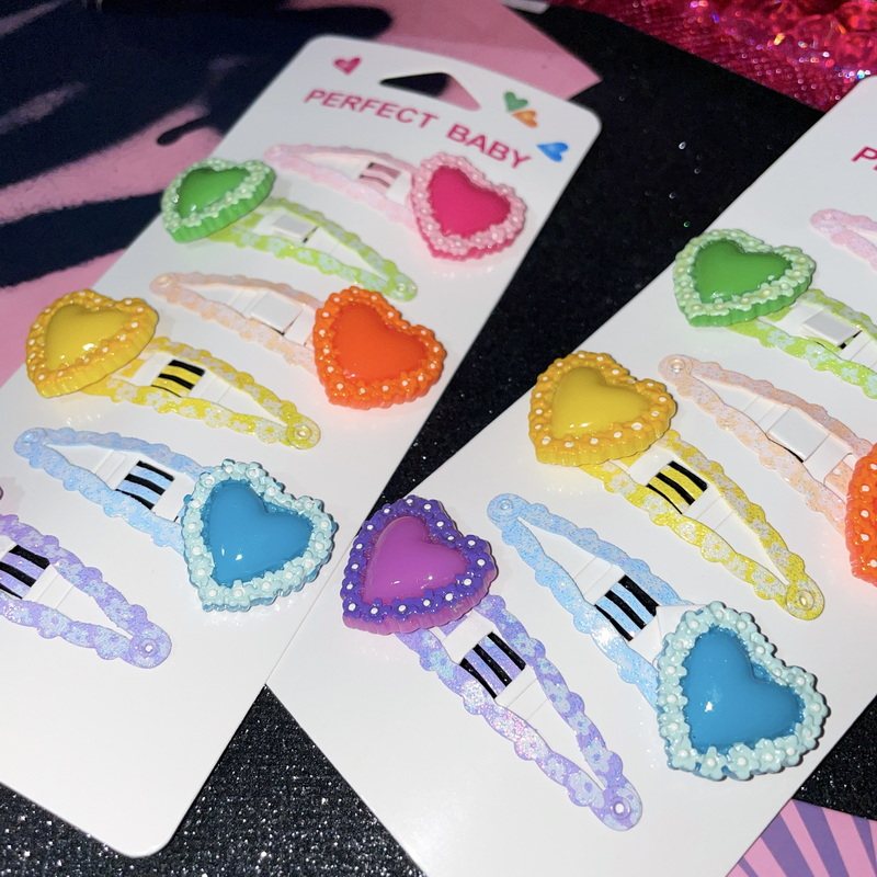 Strangelab - Decora Kei Candy Heart Clips hair clip strangelab