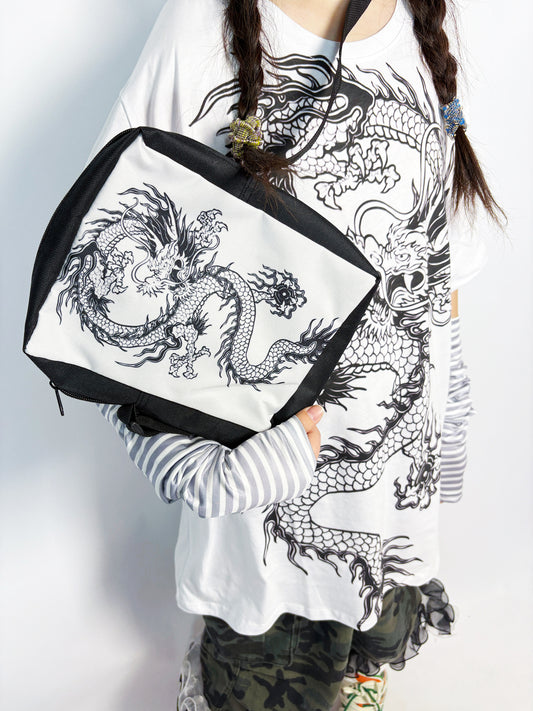 LEERROO - Chinese Style Dragon Pattern Shoulder Bag bag Leerroo