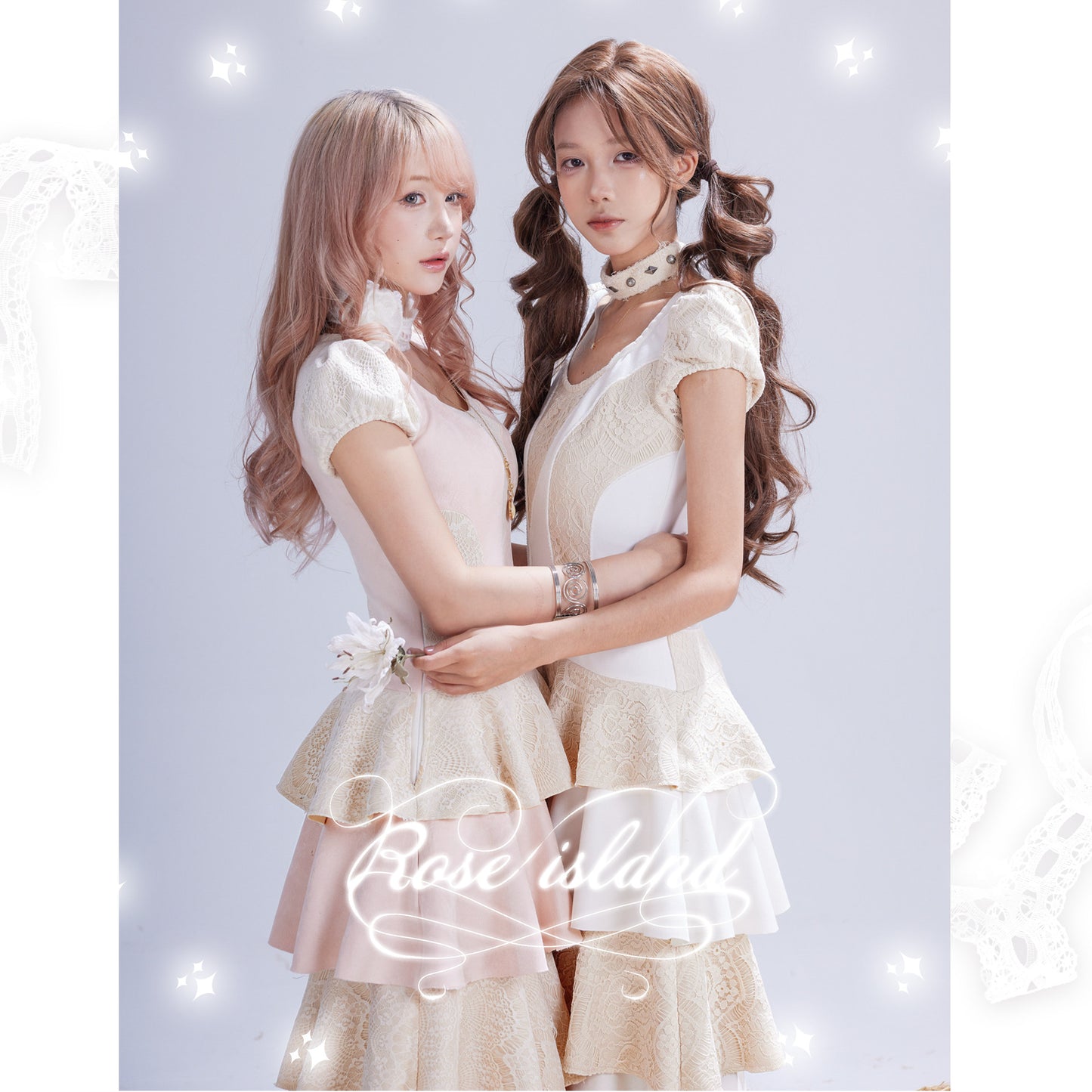 Rose Island - Girly Kei Lace Patchwork Dress dress Rose island