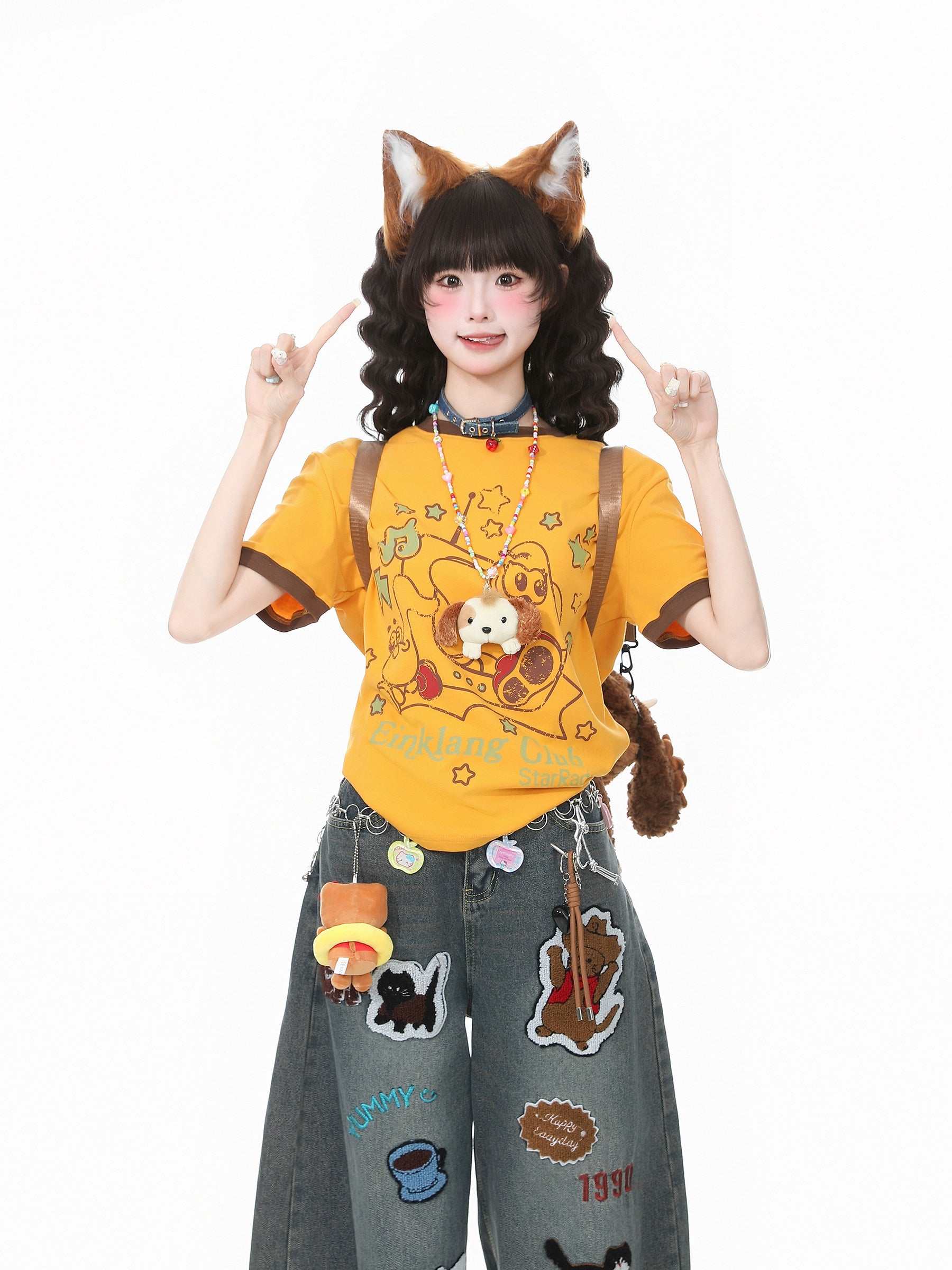 Languid Park - Star Print Slim Tee tshirt Languid Park