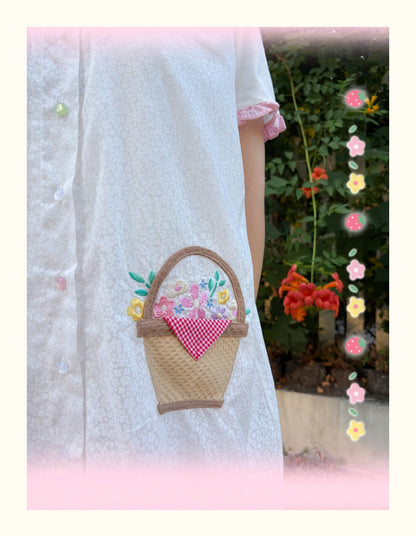 Little Berry - Kawaii Strawberry Basket Layered Dress dress Little Berry