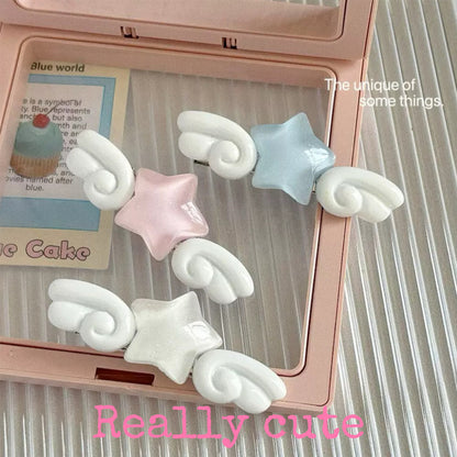 Jelly Star Angel Wing Hair Clips hair clip really cute