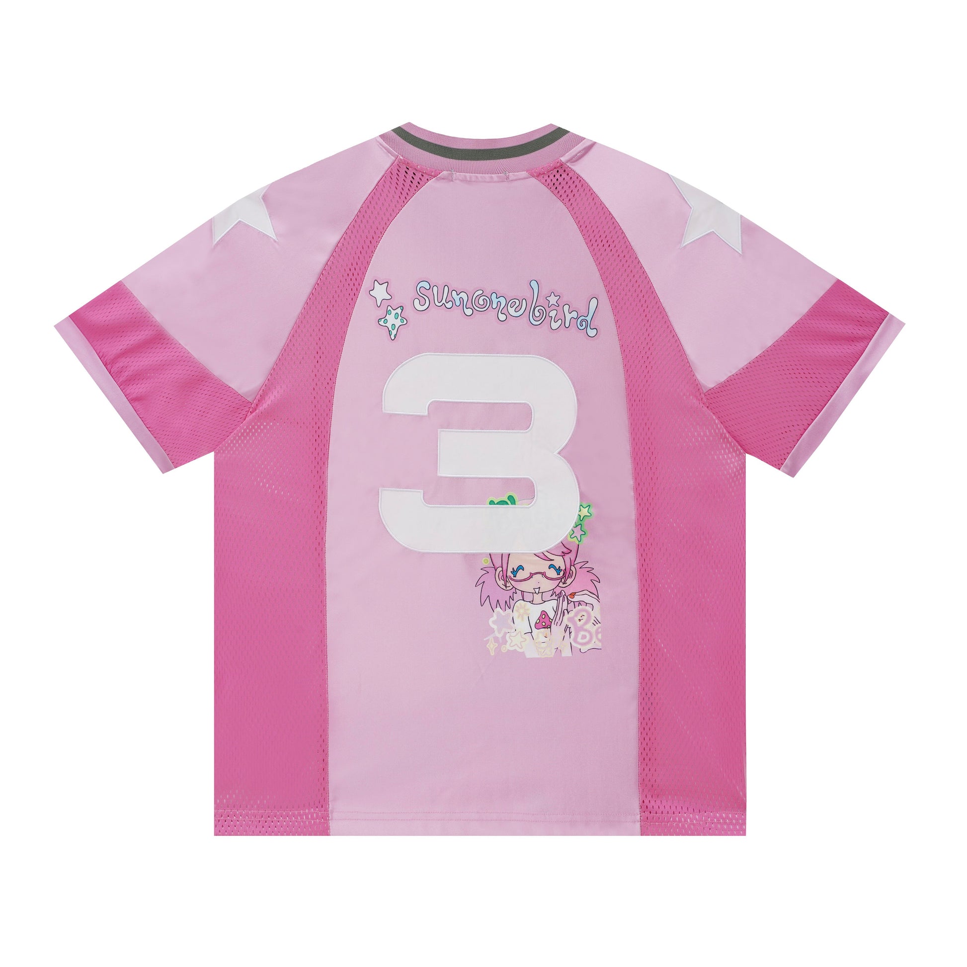 BlackBerry - Pink Graphic Girl Oversized Jersey Top shirt BlackBerry