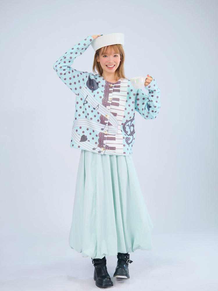 MeowMeow Bug - Y2K Knit Cardigan Cropped Soft Slim Fit