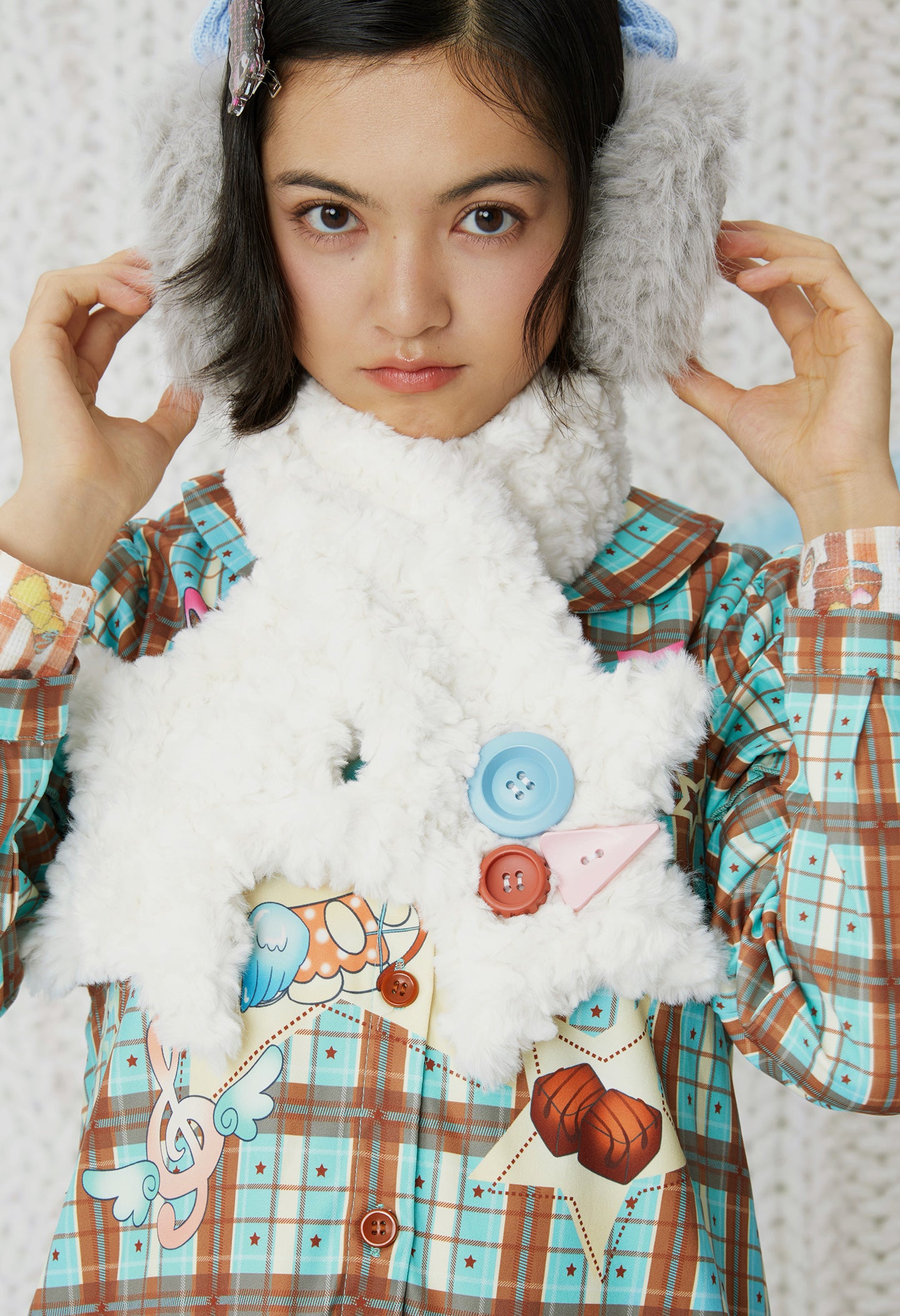 frufru - Y2K Star Plush Scarf scarf frufru