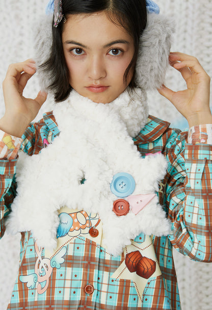 frufru - Y2K Star Plush Scarf scarf frufru