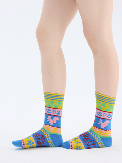 tntntutu - Decora Kei Colorful Geometric Socks sock tntntutu