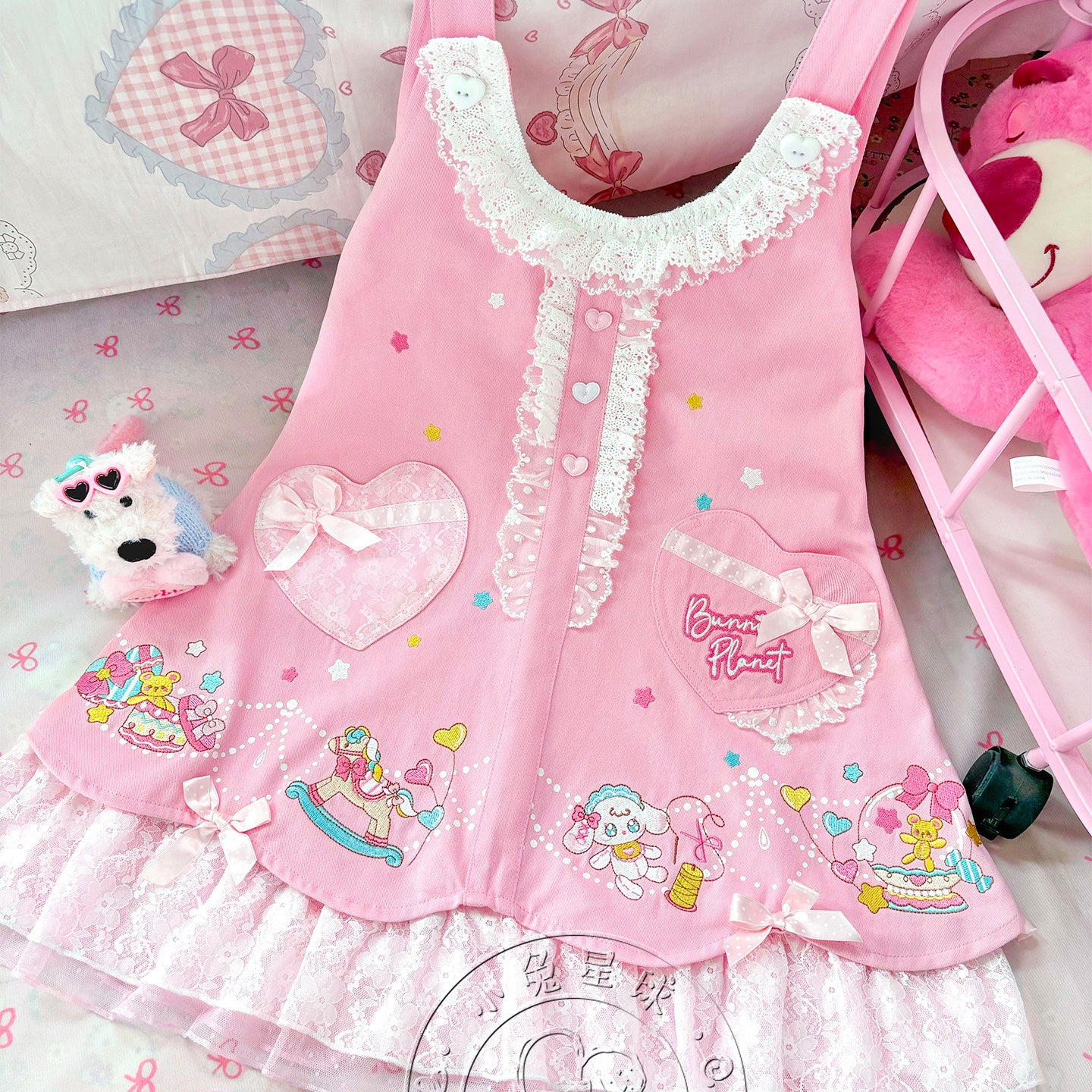 Bunny Planet - LULU Bunny Lace Suspender Dress dress bunnyplanet