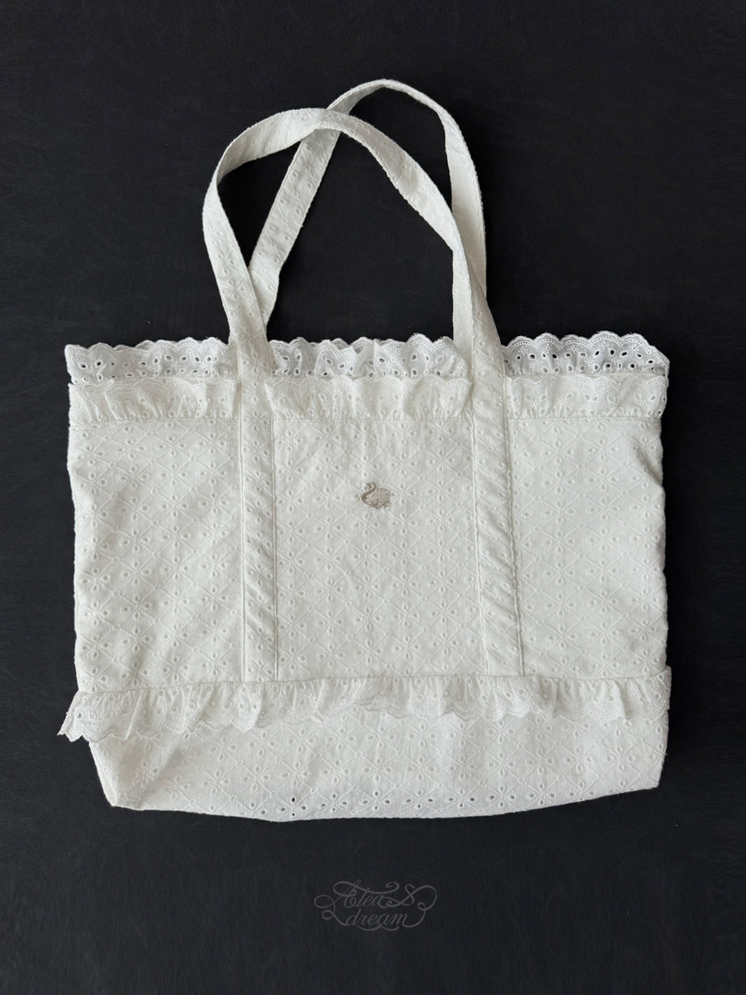 Ate a Dream - Vintage Lace Embroidered Tote bag Ate a Dream