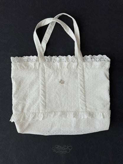 Ate a Dream - Vintage Lace Embroidered Tote bag Ate a Dream
