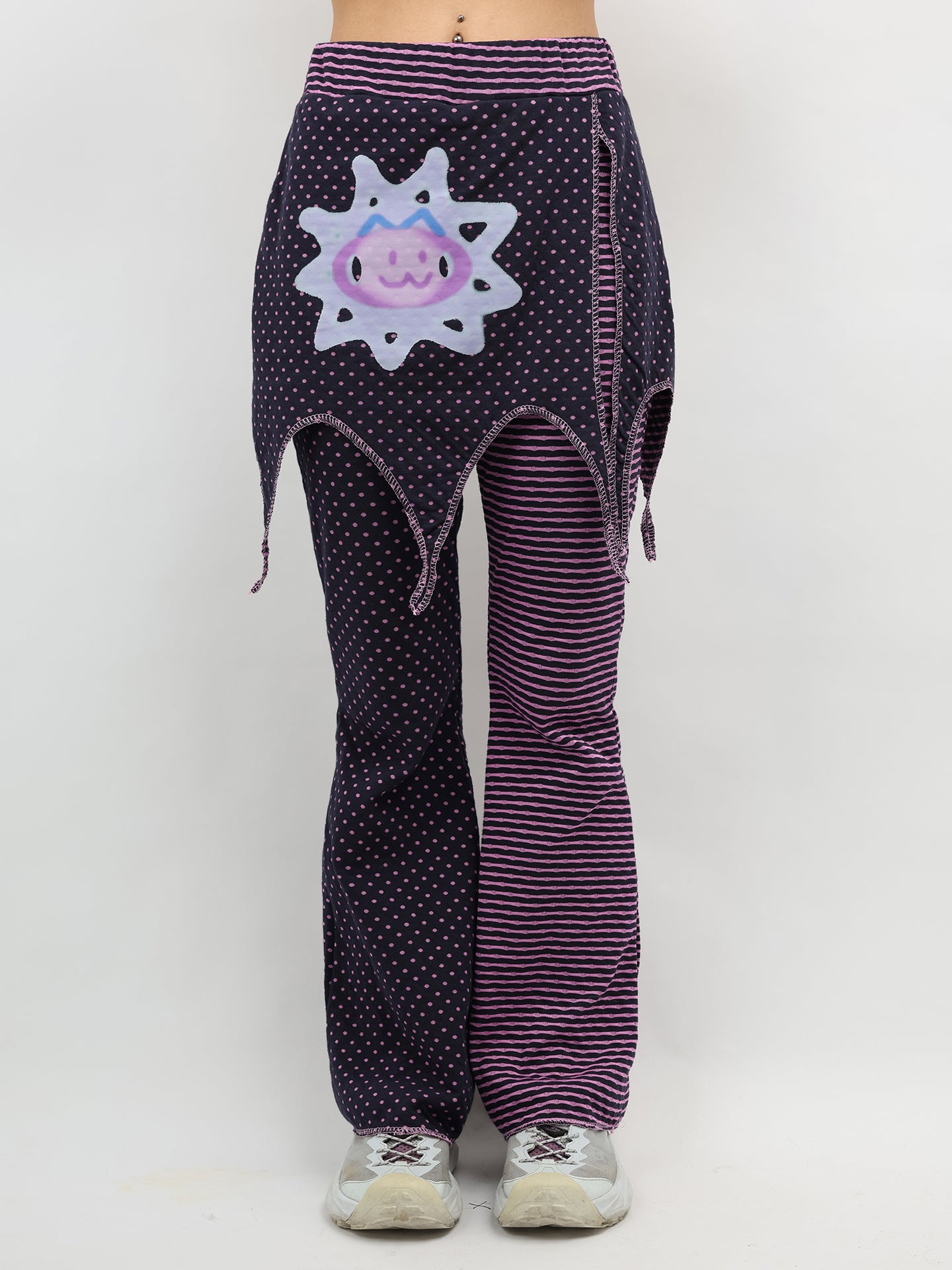 NIHON KIDS - Y2K Elf Mushroom Patchwork Pants pants NIHON KIDS