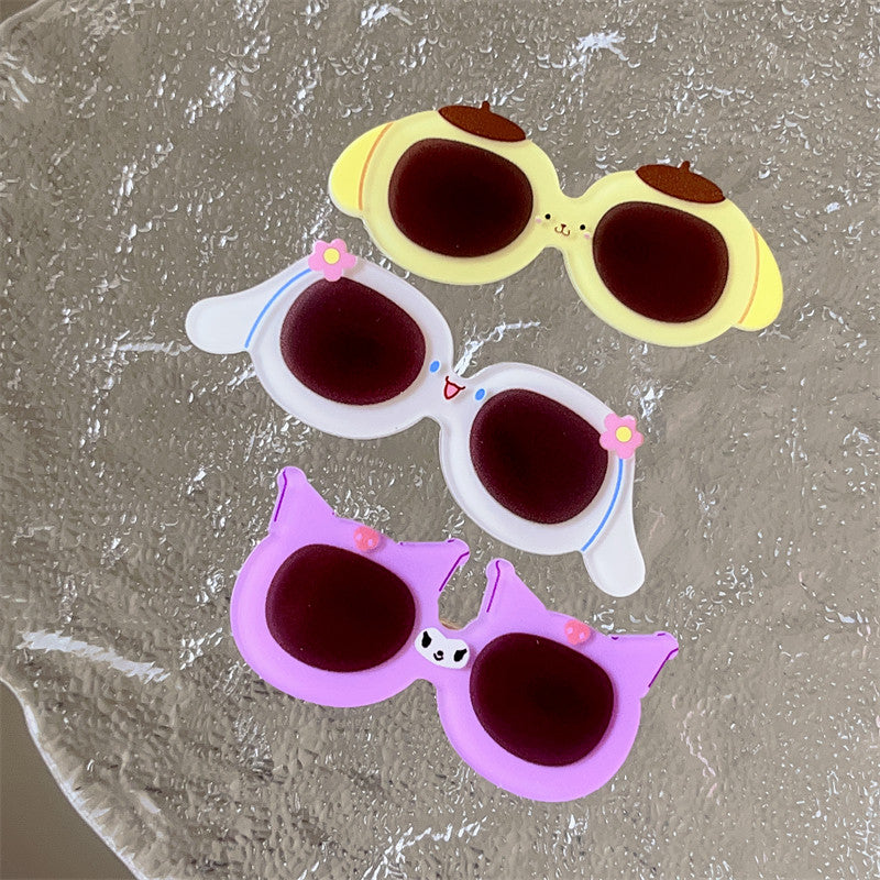 Sanrio Cute Glasses Style Hair Clips Set hair clip candy
