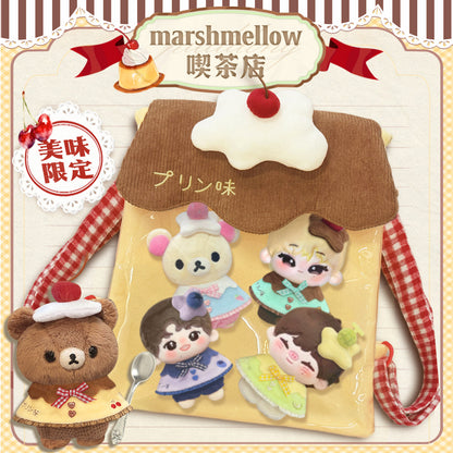 Marshmellow - Pudding Transparent Plush Backpack bag Marshmellow