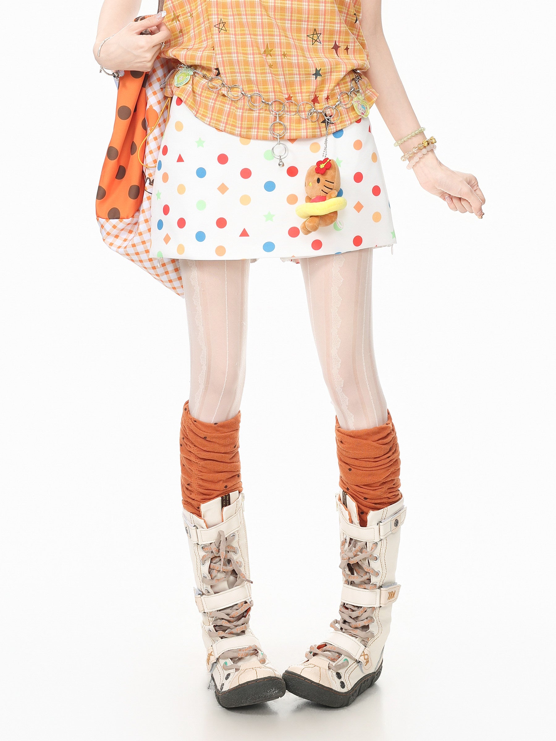 Languid Park - Polka Dot Wide Leg Skirt Pants skirt Languid Park