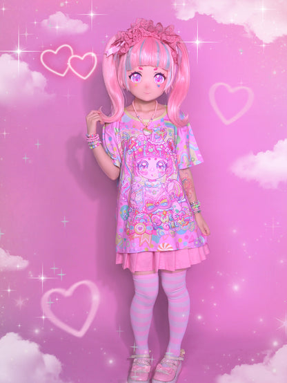 Dream Bubble - Decora Kei T-shirt Pink Candy Girl T-shirt shirt Dream Bubble