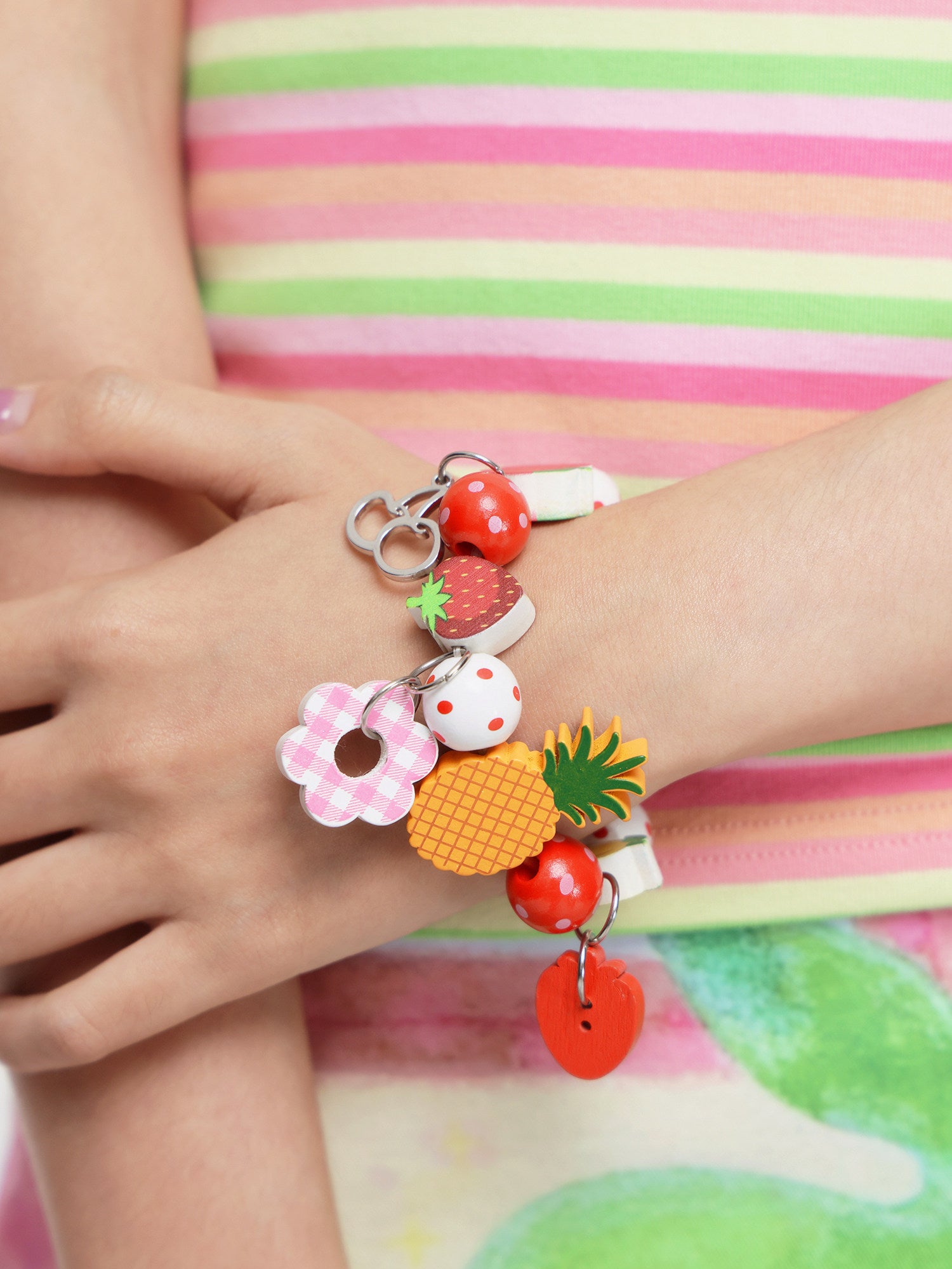 FRUITS - Wooden Fruit Bead Bracelet bracelet Fruits