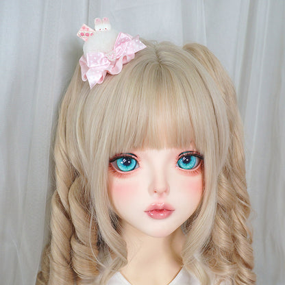 Maojiang - Ice Cream Lace Pom Pom Hair Clip