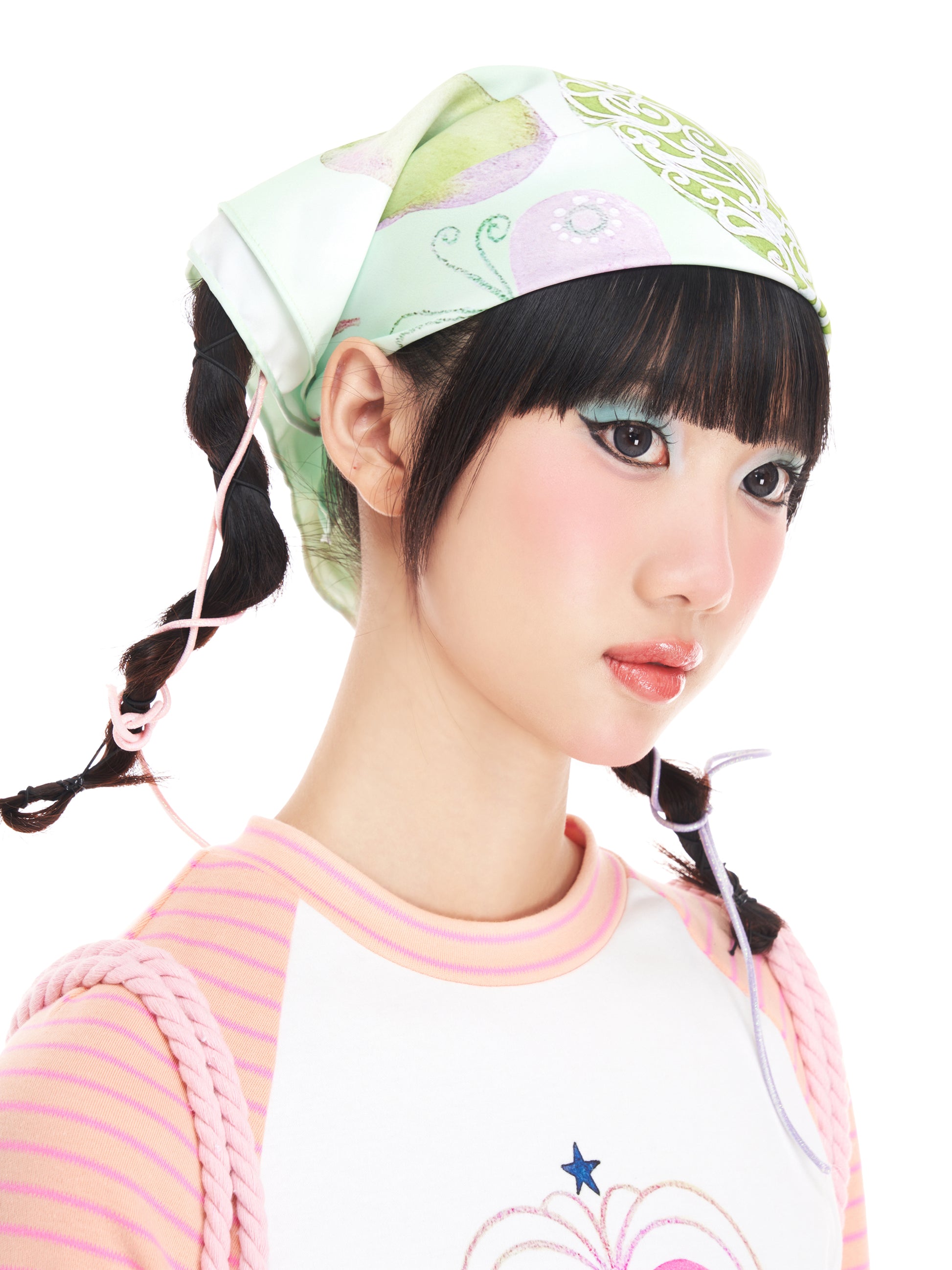 FRUITS Original Kerchief | Fruit Paradise Printed Square Scarf Kerchief Fruits