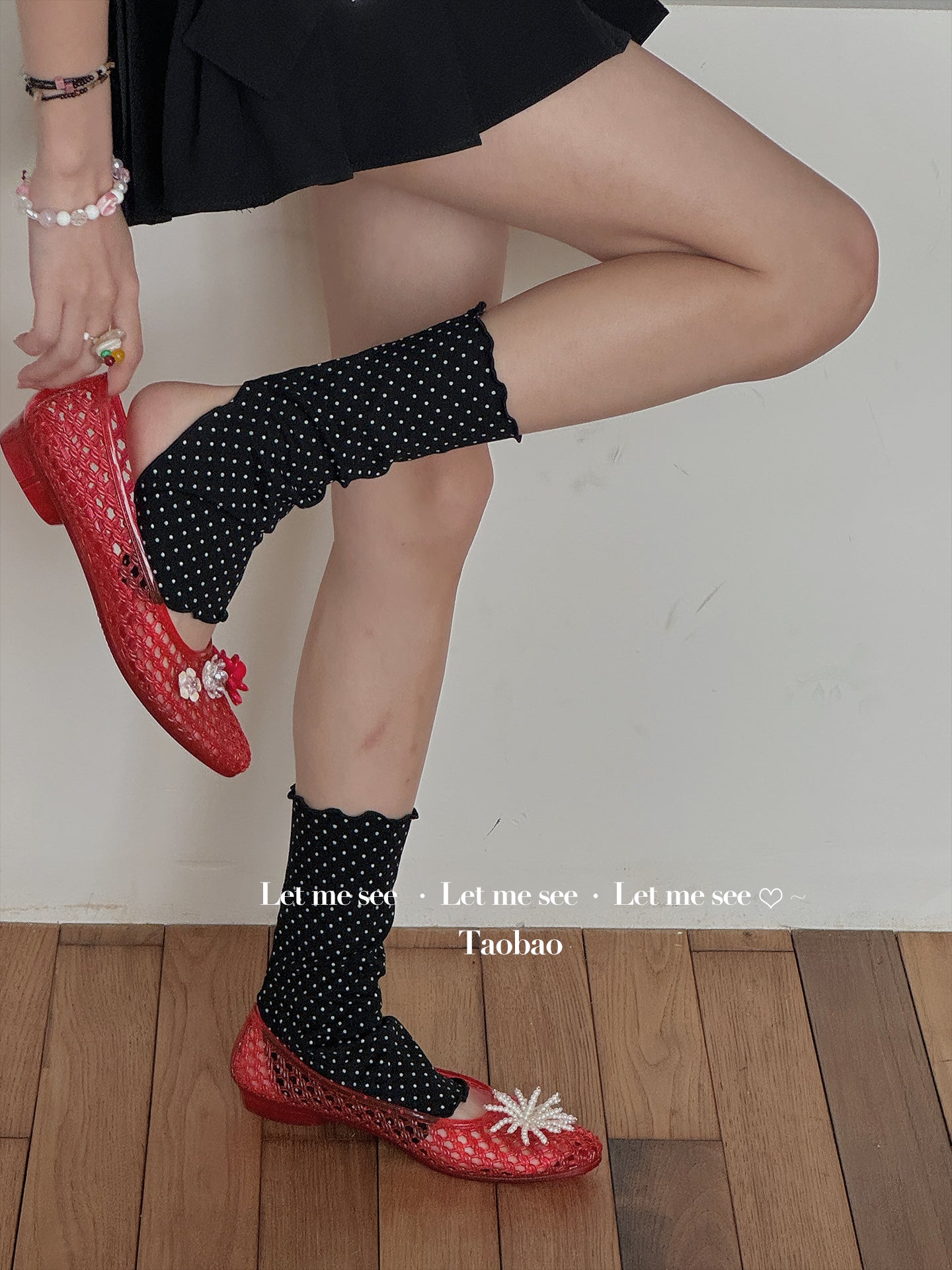 LET ME SEE - Kawaii Patterned Mid Socks sock let me see