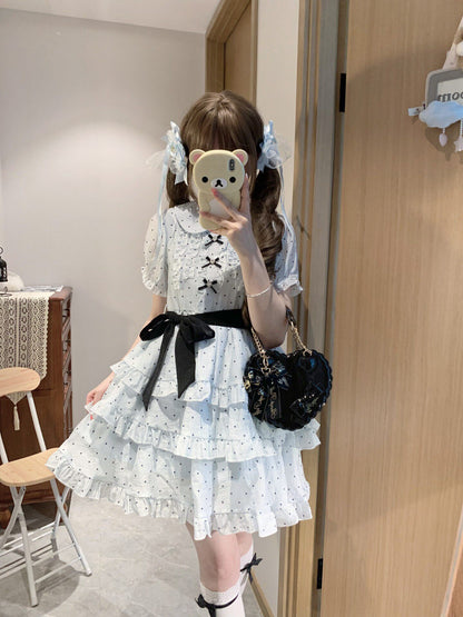 Blurred Bear - Polka Dot Princess Dress Land Decora