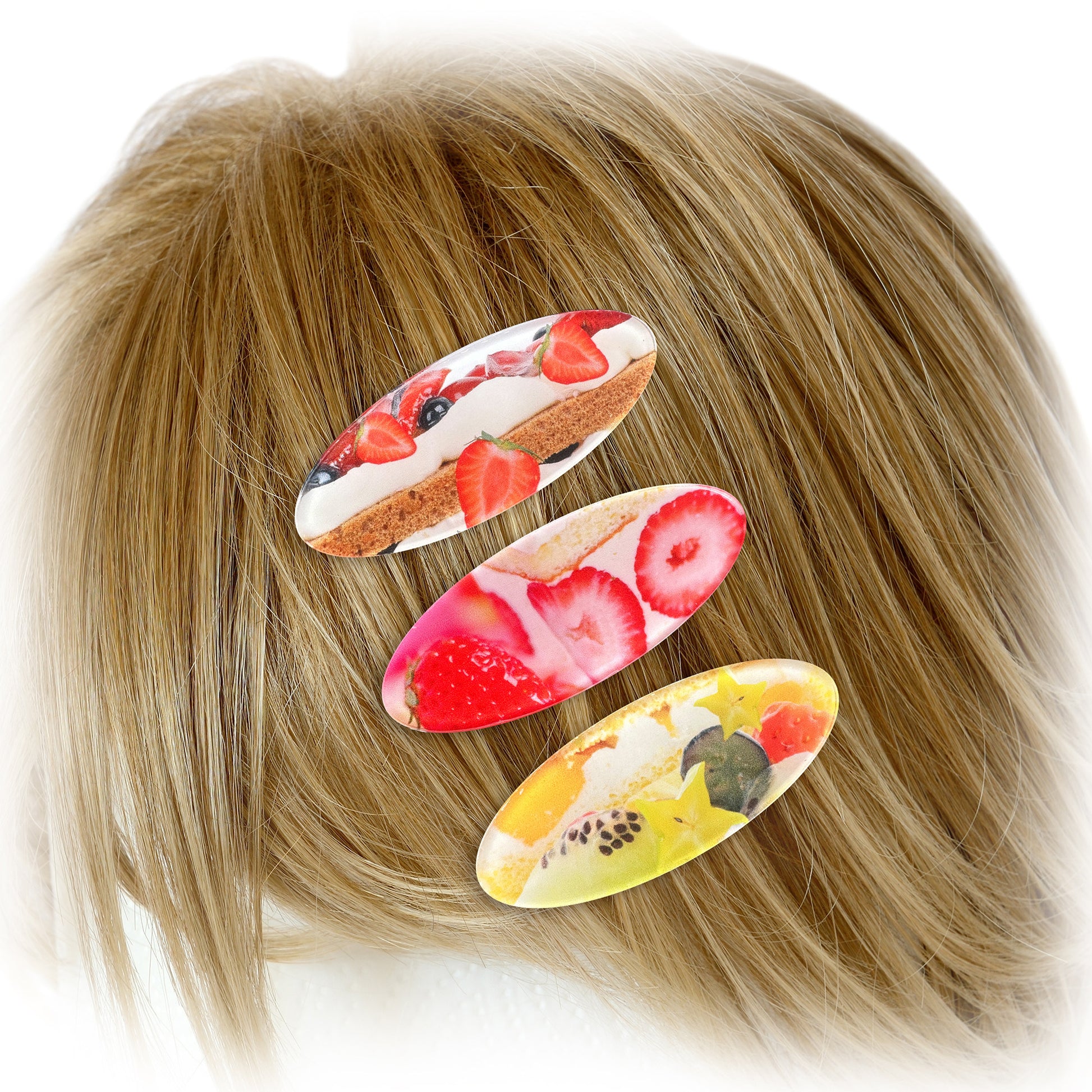 FRUITS - Strawberry Fruit Cake Hair Clip | Kawaii Japanese Hair Accessory hair clip Fruits