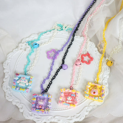 MaoJiang - Decora Kei Long Necklace Resin Pendant Cute Accessory necklace maojiang
