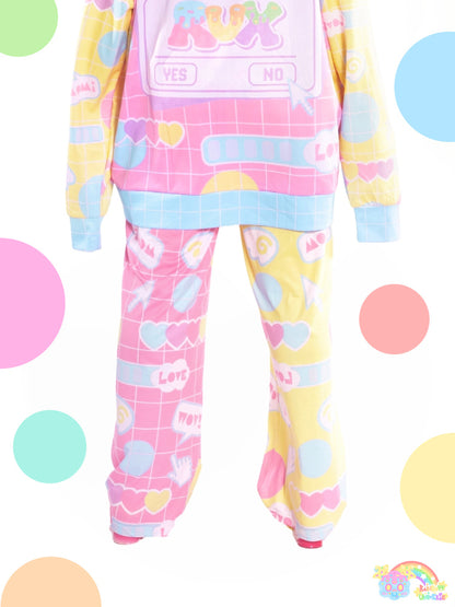 Rainbow Universe RUX - Decora Kei Colorblock Wide-Leg Pants pants Rainbow Universe RUX