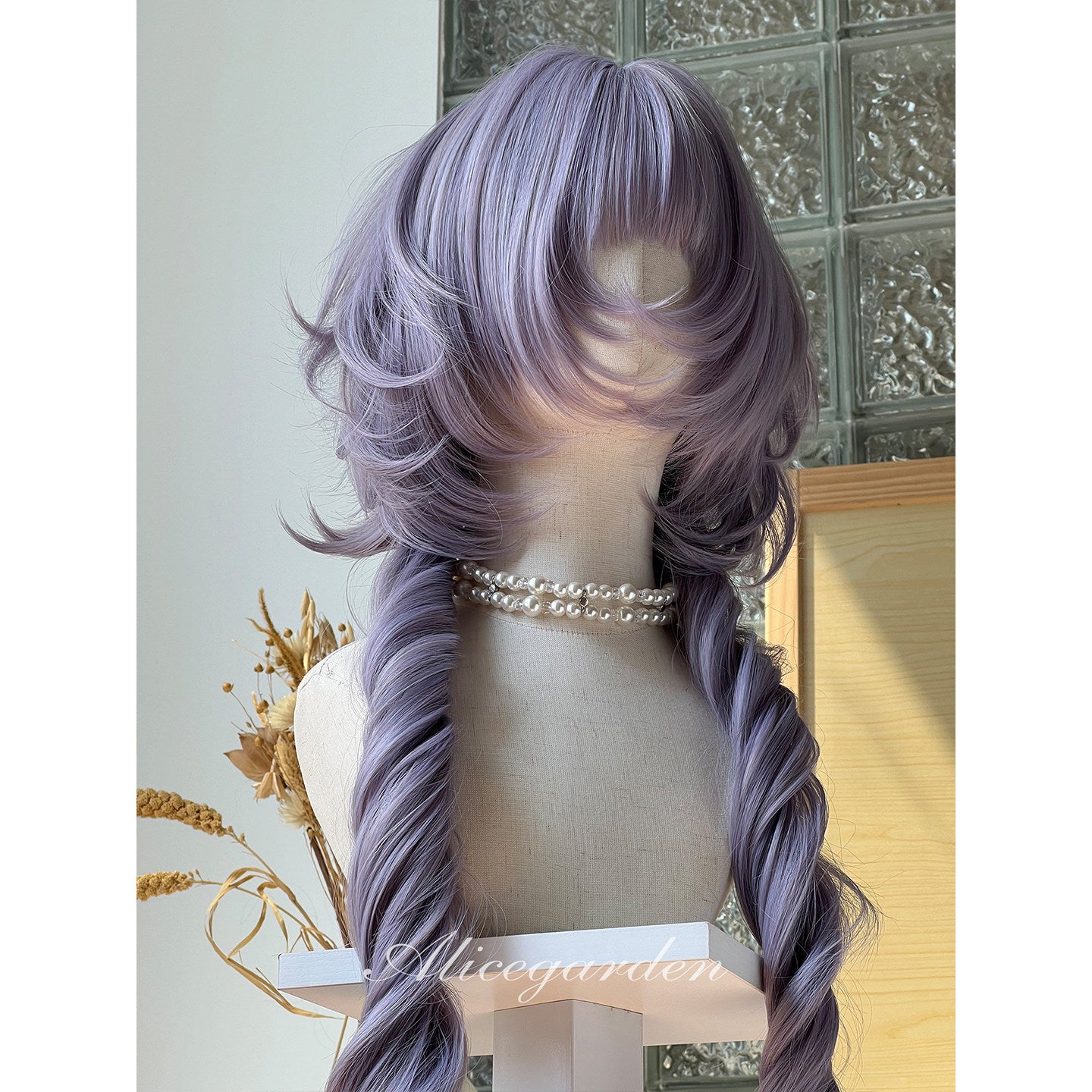 Alice Garden - Purple Long Curly Wig | Lolita Anime Inspired JK Hair wig Alice Garden