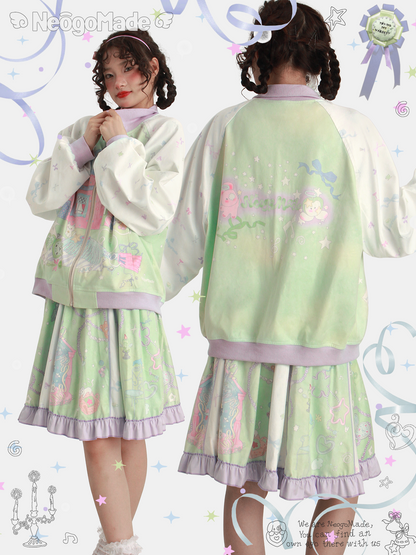 NeogoMade – Kawaii "Lily and her Dream House" Jacket Skirt Set set NeogoMade