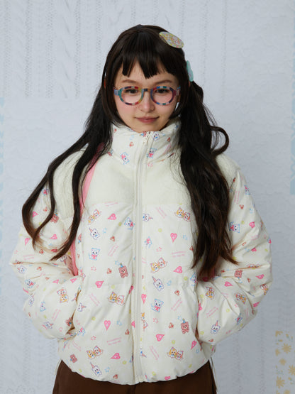 KaiXin hostel - Cute Print Down Jacket coat KaiXin hostel